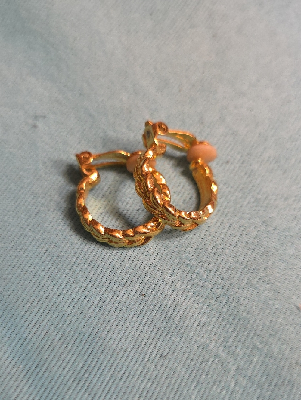 Tatiana Fabor Goldtone Clip On Hoops